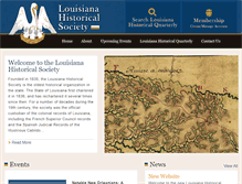 Tablet Screenshot of louisianahistoricalsociety.org